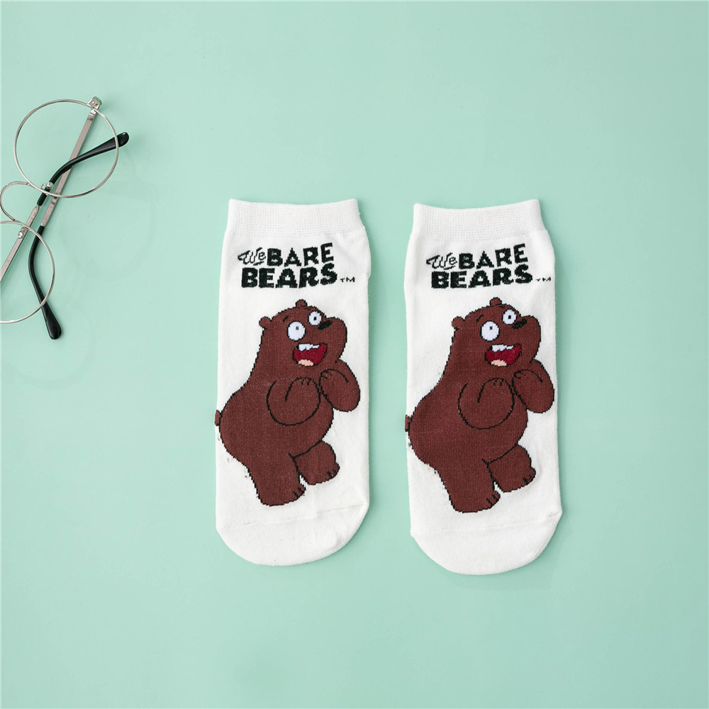 Summer Thin White Girl Heart Cute Cartoon Socks Female Socks Socks Shallow Mouth Soft Meng Cute Cartoon Socks